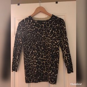 J. Crew Tippi Sweater in Cheetah XXS